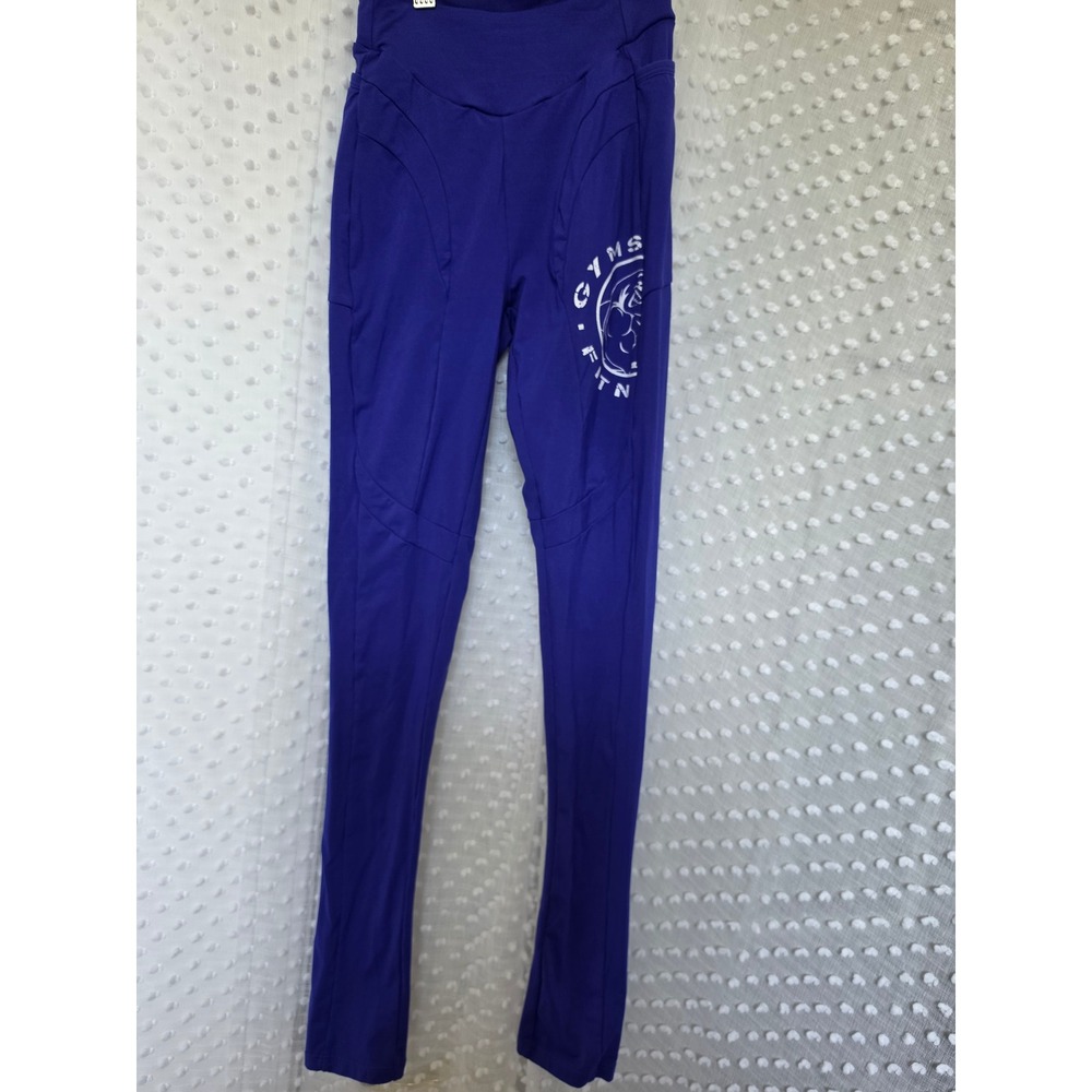 Gymshark Dry High Waisted Graphic Training Leggings Purple XS
